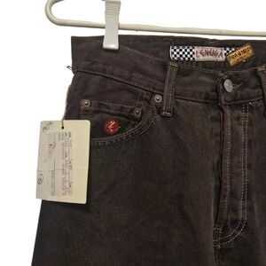 NWT Vintage Deadstock L'ENERGIA brown Denim Jeans Size 28